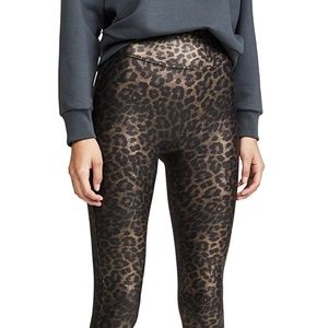 Spanx Faux Leather Leopard Leggings